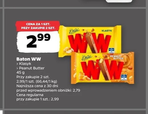 Baton WW E.Wedel Klasyk promocja w Netto
