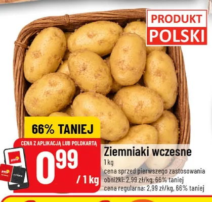 Ziemniaki wczesne promocja w POLOmarket
