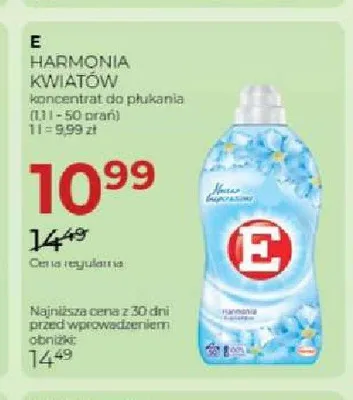 Koncentrat do płukania E Harmonia Kwiatów promocja w Drogerie Jawa