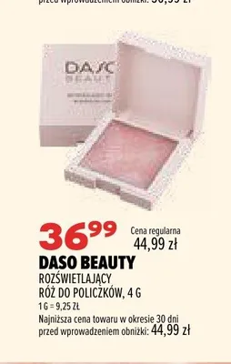 Rozświetlający róż do policzków Daso Beauty promocja w Drogerie Natura