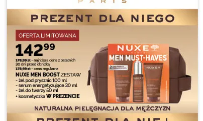 Zestaw Nuxe Men Boost promocja w Ziko Dermo