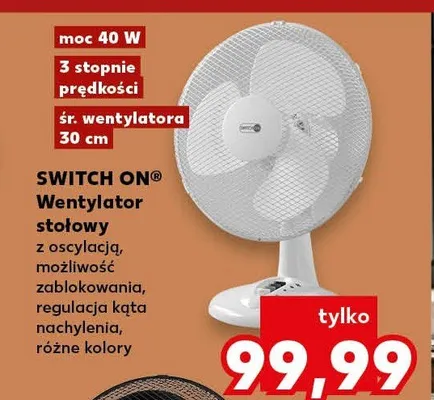 Wentylator stołowy SWITCH ON promocja w Kaufland