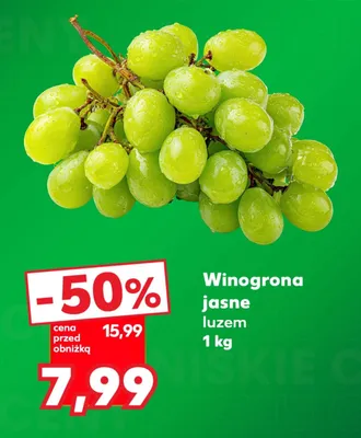 Winogrona jasne luzem promocja w Kaufland