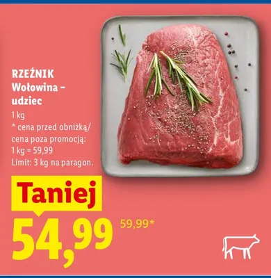 Wołowina udziec promocja w Lidl