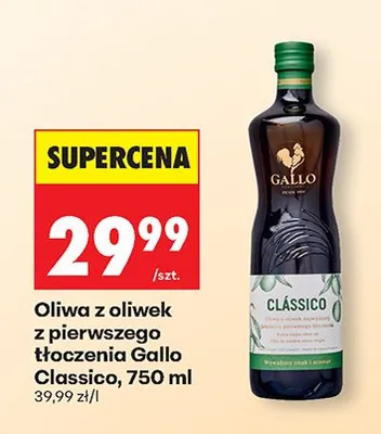 Oliwa z oliwek z pierwszego tłoczenia Classico promocja w Biedronka