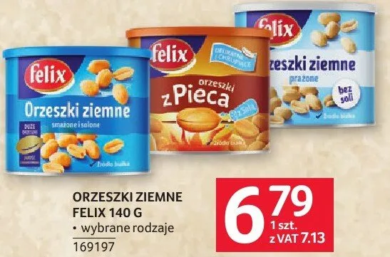 Orzeszki ziemne Felix 140 g promocja w Selgros