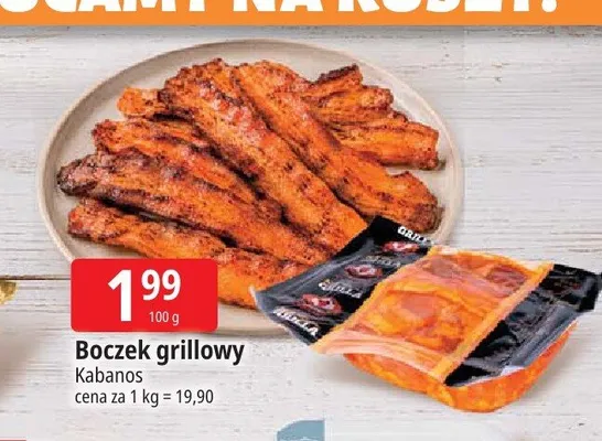 Boczek grillowy Kabanos promocja w Leclerc