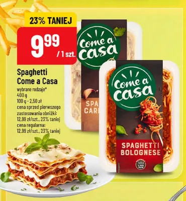 Spaghetti Carbonara Come a Casa promocja w POLOmarket