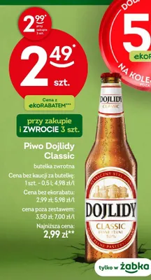 Piwo Dojlidy Classic promocja w Żabka