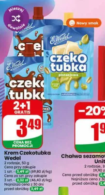 Krem Czekotubka E.Wedel pistacjowa promocja w Dino