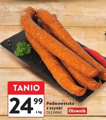 Kiełbasa podwawelska z szynki promocja w Intermarche