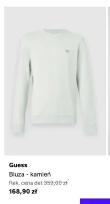 Bluza Guess kamień promocja w Lounge by Zalando