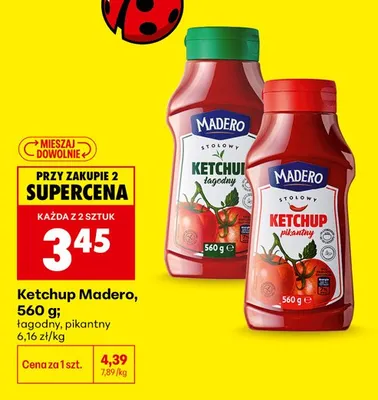 Ketchup łagodny Madero promocja w Biedronka