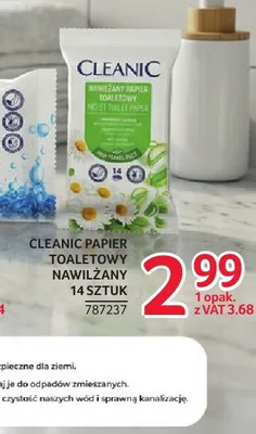 Papier toaletowy nawilżany Cleanic promocja w Selgros