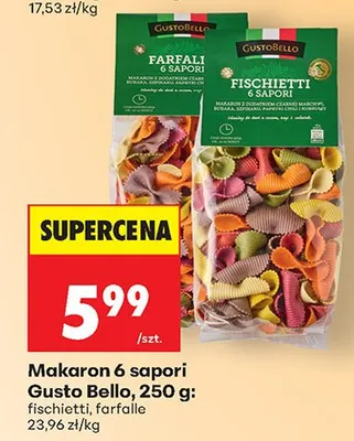 Makaron fischietti 6 sapori promocja w Biedronka