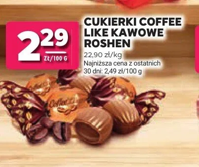 Cukierki Coffee Like kawowe Roshen promocja w Stokrotka