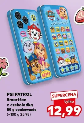Smartfon z czekoladką PSI PATROL promocja w Kaufland