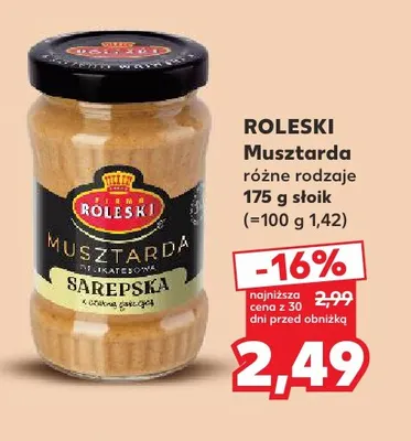 Musztarda Roleski promocja w Kaufland