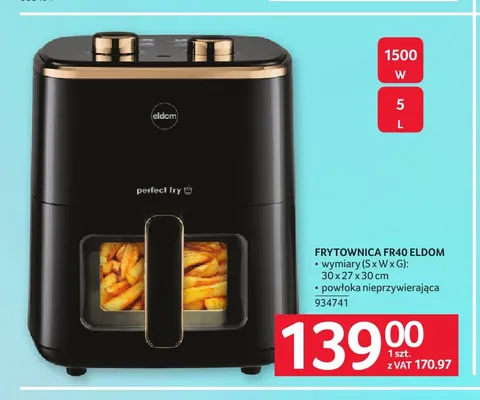 Frytownica FR40 Eldom promocja w Selgros