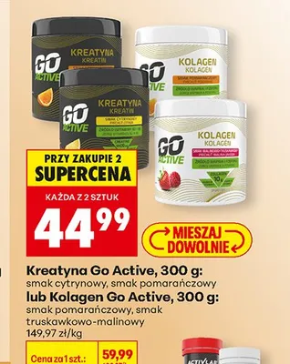 Kolagen Go Active truskawkowo-malinowy promocja w Biedronka