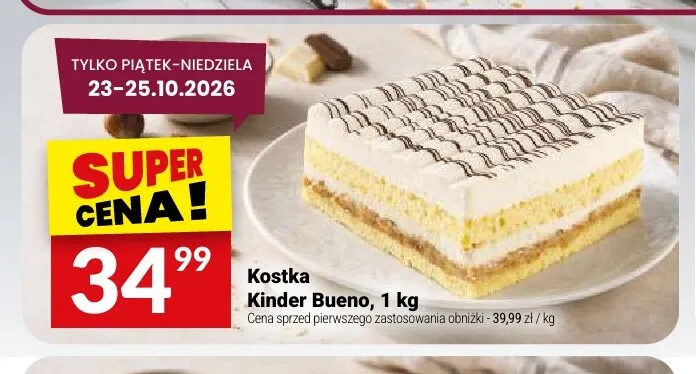 Ciasto Kostka Kinder Bueno promocja w Twój Market