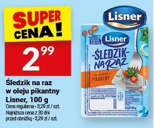 Śledzie na raz w oleju pikantny promocja w Twój Market