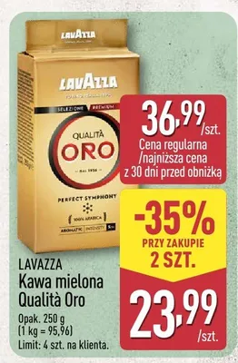 Kawa mielona Qualità Oro promocja w Aldi