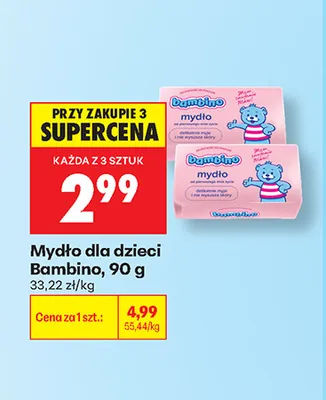 Mydło dla dzieci Bambino promocja w Biedronka