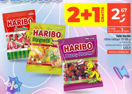Żelki Haribo Języczki 70-100g promocja w Dealz