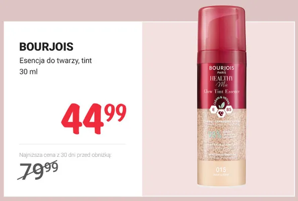 Esencja do twarzy tint Bourjois Healthy Mix promocja w Rossmann
