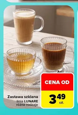 Zastawa szklana linia Lunare promocja w Carrefour