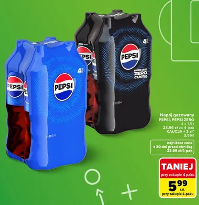 Napój gazowany Pepsi 4-pak promocja w Carrefour