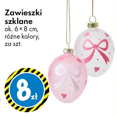 Zawieszki szklane promocja w Tedi