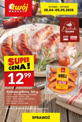 Kiełbasa grillowa Białecki Wędzarnia promocja w Twój Market