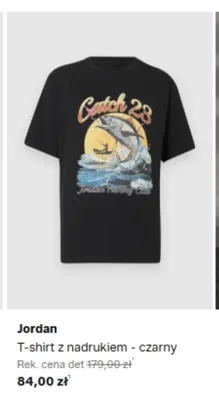 T-shirt z nadrukiem Jordan czarny promocja w Lounge by Zalando