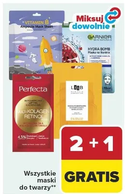 Wszystkie maski do twarzy promocja w Carrefour Market