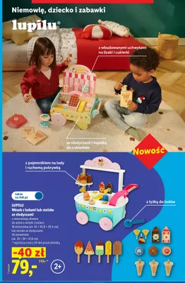 Stoisko ze słodyczami Lupilu promocja w Lidl