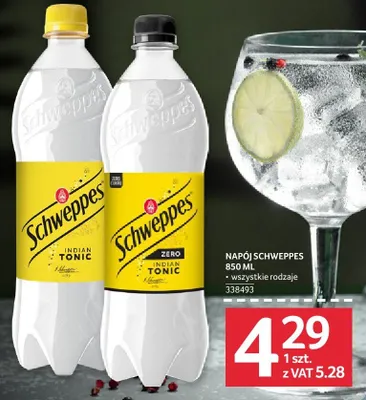 Napój Schweppes 850 ml promocja w Selgros