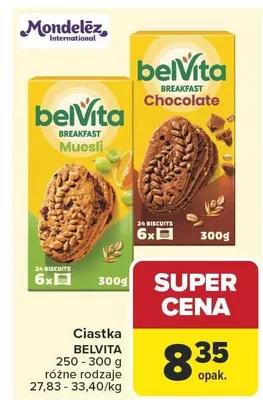 Ciastka BelVita Breakfast Chocolate Mondelez promocja w Carrefour