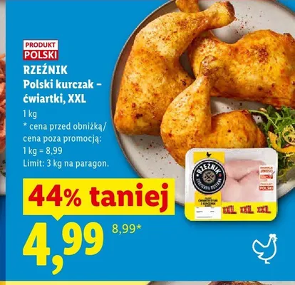 Polski kurczak - ćwiartki XXL Rzeźnik promocja w Lidl