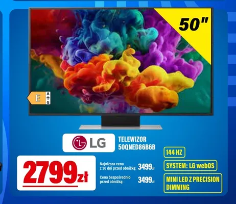 Telewizor 50QNED86B6B Lg promocja w RTV EURO AGD