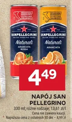 Napój San Pellegrino Aranciata Rossa promocja w Stokrotka