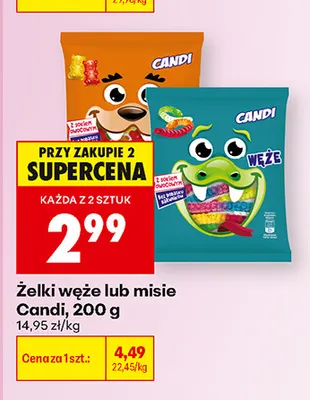 Żelki misie Candi promocja w Biedronka