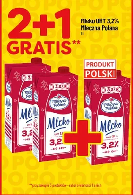 Mleko UHT 3,2% Mleczna Polana promocja w POLOmarket