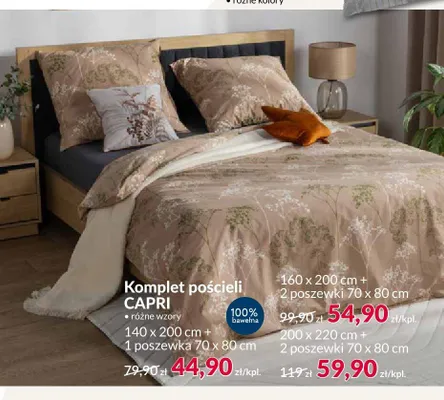 Komplet pościeli CAPRI 200x220 cm + 2 poszewki 70x80 cm promocja w Salony Agata