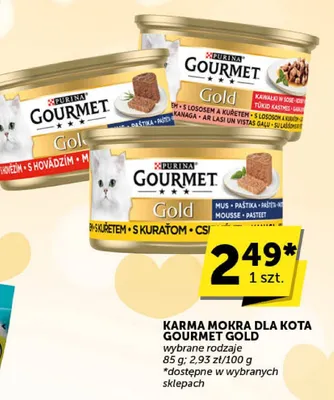 Karma mokra dla kota Gourmet Gold promocja w Euro Sklep