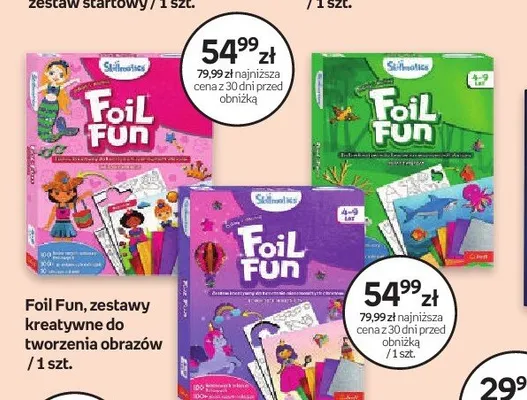 Zestawy kreatywne do tworzenia obrazów Foil Fun promocja w Dzień Dziecka