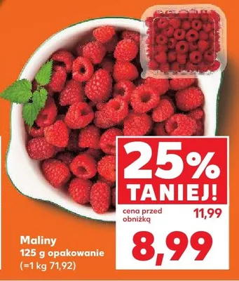 Maliny promocja w Kaufland