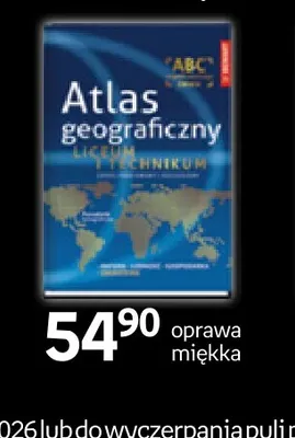 Atlas geograficzny liceum technikum ABC Demart promocja w Empik