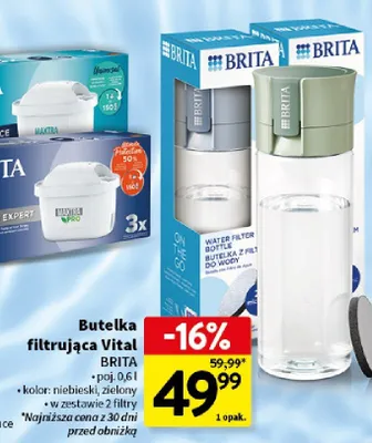 Butelka filtrująca Vital 1 opak. promocja w Intermarche